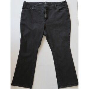 St. John's Bay Black Plus Size Bootcut Jeans 24W Repreve Stretch